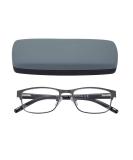 EYEGUARD Men's Rectangular Lightweight Metal Reading Glasses (Gray 1.50) Gray 1.5 x - Buy Online on GoSupps.com