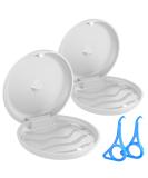 BVN 2-Pack Retainer & Denture Case - Slim Orthodontic Storage for Mouth Guards & Aligners - White - Buy Online on GoSupps.com