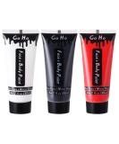 Go Ho Clown White Black Red Face Body Paint (6 oz) - Non-Toxic Water-Based Makeup for Halloween, Cosplay & Dress Up - Buy Online on GoSupps.com