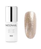 NEONAIL UV Nail Polish Base Coat Gel - Glitter Effect Base Gold Twinkle 7.2ml | Long-lasting Gel Varnish for Stunning Nails - Buy Online on GoSupps.com