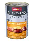 Animonda Grancarno Sensitive Adult Dog Food - Pure Turkey & Potatoes - 6 x 400g Wet Food Pack - Buy Online on GoSupps.com