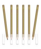 KAIQIKAIXI Microblading Eyebrow Pen Pack of 6 - Disposable Sterilized Manual Eyebrow Tools for Perfect Brows (Brown) - International Shipping Available - Buy Online on GoSupps.com