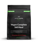 Vegan Complete 360 Meal - Protein Works | Vegan Meal Replacement Shake | 10 Servings | Strawberry & Cream | 1kg - International Shipping Available - Buy Online on GoSupps.com