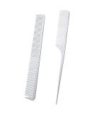 2 Pack Metal Tail Combs - Stainless Steel Rat Tail & Fine Cutting Hair Styling Combs - Buy Online on GoSupps.com
