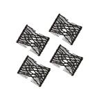 Shop 4PC African Hairpise Magic Hair Comb Set - Elastic Pearls & Double Clips for Effortless Styling - Buy Online on GoSupps.com