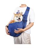1 Piece Pet Outdoor Carrying Bag Puppy Sling Bag Small Dog Carrier Cat Sling Safety Belly Bag Double-Sided Design Puppy Belly Bag Pet Backpack Adjustable Shoulder Strap (Navy Blue) - Buy Online on GoSupps.com