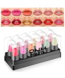 12Pcs Capsule Pills Lipstick Set for Women - 3 Changing Color Jelly, 3 Flavor Lip Balm, 3 Matte, 3 Metallic - 12 Count - Buy Online on GoSupps.com