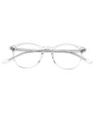 ZENOTTIC Vintage Round Glasses Frame - Retro Clear Lens Nerd Glasses for Women & Men | C4 Transparent - Buy Online on GoSupps.com