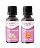 Buy Sugar-Free Flavor Drops Set | 2x30ml White Chocolate & Caramel | Vegan Sweetener for Yogurt Porridge & Quark | Hello Shape - Buy Online on GoSupps.com