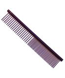 ZoCr Stainless Steel Pet Comb for Dogs & Cats - Grooming Comb with Rounded Teeth (Purple) - Buy Online on GoSupps.com