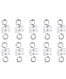 50 Pieces Silver Metal Hair Cuffs Dreadlocks Beads Clips for Hair Decorations - Buy Online on GoSupps.com