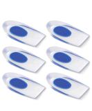 Silicone Gel Heel Cups - Heel Pain Relief Inserts for Plantar Fasciitis, Bone Spurs, Achilles Tendonitis - Large Size (6 Packs) - Buy Online on GoSupps.com