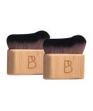 BS-MALL Self Tanning Body Brush Set | Eco-Friendly Bamboo Handles Ultra-Soft Bristles | Perfect for Face & Body Application | Travel-Friendly Makeup Brushes - Buy Online on GoSupps.com