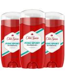 Old Spice Deodorant for Men, Pure Sport Scent, High Endurance, 3 Ounce, Pack of 3 Pure Sport Deodorant, 3 Count - Buy Online on GoSupps.com
