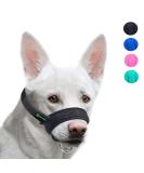 ILEPARK Adjustable Fabric Dog Muzzle - Stop Biting Barking & Chewing - Breathable & Comfortable (Large Black) - International Shipping Available - Buy Online on GoSupps.com