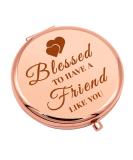 Friendship Gifts for Women: Inspirational Compact Makeup Mirror for Long Distance Besties Perfect Sister, BFF, or Girlfriends Gift for Birthday or Graduation - Buy Online on GoSupps.com