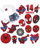 Spiderman Iron on Patches for Clothing DIY - Set of 14 - Buy Online on GoSupps.com