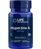 Buy Life Extension Huperzine A 200mcg - 60 Vegetarian Capsules for Cognitive Support - Buy Online on GoSupps.com