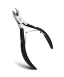 Feryes Professional Stainless Steel Nail Shaver - Sharp Nail Cutter & Remover for Perfect Manicure & Pedicure - Matte Black - Buy Online on GoSupps.com