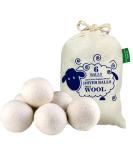 Otylzto Wool Dryer Balls 6-Pack - Natural Fabric Softener for Laundry - Reduce Wrinkles & Dry Clothes Faster - Eco-Friendly Reusable Drying Balls - Buy Online on GoSupps.com