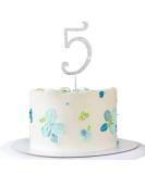 Silver Rhinestone Happy Birthday Cake Topper - Elegant Cake Decoration | International Shipping Available - Buy Online on GoSupps.com