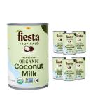 Fiesta Tropicale Organic Coconut Milk - Unsweetened Full-Fat 13.5 oz Cans (6 Pack) - Buy Online on GoSupps.com