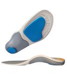 Fasciitis Arch Support Insoles for Men & Women - Comfort & Pain Relief (Sizes 6 & 5-7) - Grey & Black - Buy Online on GoSupps.com