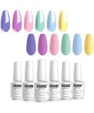 Vishine 6-Piece UV Color Gel Set | Premium UV Nail Polish & Gel for Nail Art Design | 8ml UV Colors for Stunning Nail Designs - Buy Online on GoSupps.com