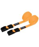 WONITAGO 15ft Rack Strap Tie Down Straps for Surfboard SUP Paddleboard Kayak Canoes - Black/Yellow/Gray Orange (Pair) - Buy Online on GoSupps.com