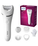 Philips Epilator Series 8000 - Wet & Dry Hair Removal for Legs and Body | Powerful Epilation with 6 Accessories | BRE715/01 - Buy Online on GoSupps.com