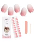 Kalolary Gel Nail Polish Strips Nail Gel Art Sticker Waterproof Full Nail Wraps Decal Sets with Nail File and Stick for Women Girls Nail Art Decor (UV/LED Lamp Required) (Gradient Pink) - Buy Online on GoSupps.com