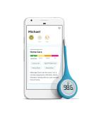 Kinsa QuickCare Smart Thermometer for Fever - Digital Medical Baby, Kid and Adult Termometro - Accurate, Fast, FDA Cleared Thermometer for Oral, Armpit or Rectal Temperature Reading - Buy Online on GoSupps.com