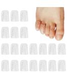 20 Pcs Silicone Toe Protectors for Corns Blisters & Ingrown Toenails - Breathable Gel Toe Caps for Men & Women - Transparent & Comfortable - Buy Online on GoSupps.com