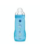 MAM Easy Active Baby Bottle 330 ml | 6+ Months | X-Flow Teat - Ultra Fast Speed - Blue - International Shipping Available - Buy Online on GoSupps.com