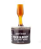 Parissa 100% Natural Face & Body Sugar Wax for Sensitive Skin - At-Home Waxing Kit with Chamomile Sugar Wax - Includes 20 Epilation Strips and 3 Wooden Spatulas - Buy Online on GoSupps.com
