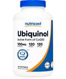 Nutricost Ubiquinol Softgels 100mg - 120 Count | Superior Absorption CoQ10 Antioxidant - Gluten Free & Non-GMO - Buy Online on GoSupps.com