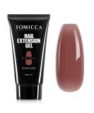 Buy Tomicca Polygel Acrylic Gel - Nude Brown 60g | Quick Extension Builder Gel for Beginners & Pros | Long-Lasting Natural Nail Look - Buy Online on GoSupps.com