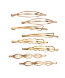 Messen Geometric Hair Pins Set - Minimalist Metal Hair Clips for Women (8 Pieces, Style 7) - Buy Online on GoSupps.com