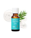 Saint Blanc Tea Tree Oil 0.7 Fl.oz - Blemish Fighting 5X Concentrated Extracts for Soothing & Sebum Control - Hypoallergenic Solution - Buy Online on GoSupps.com
