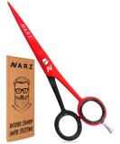 NARZ Professional Hairdressing Scissors 6 - Stainless Steel Hair Cutting Scissors for Barbers & Hairdressers | Men & Women | Red & Black Color - Buy Online on GoSupps.com