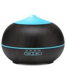 Essential Oils Diffuser 400ml - Wood Aroma Humidifier & Ultrasonic Aromatherapy with LED Light for Home Office & Bedroom - Buy Online on GoSupps.com