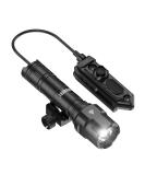 Feyachi 1200 Lumen Tactical Flashlight with Pressure Switch | 3 Modes - High/Low/Strobe | Fixed Picatinny Mount | Matte Black LED Weapon Light - Buy Online on GoSupps.com