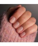 Justotry 24 Pieces Nude Angular Press-On Nails | Glossy Monochrome Fake Nails for Nail Art | Beautiful Square French Fingernails for Women - Buy Online on GoSupps.com