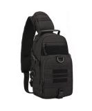 Vinbagge Tactical Sling Rucksack - Waterproof Military Shoulder Bag for Hiking & Cycling - Small Crossbody Daypack - Black - Buy Online on GoSupps.com