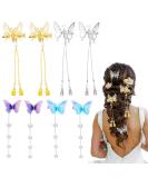 8 Pieces Tassel Butterfly Hair Clips Fabric Butterflies Hair Barrettes and Metal Hairpins with Hollow Vibratable Moving Wing Hair Pins Cute Barrettes Accessories for Girls Teens Women Tassel styles - Buy Online on GoSupps.com