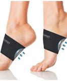 VEGPOET Plantar Fasciitis Relief - Copper Arch Support Relief Plus Braces/Sleeves with Gel Pads  Flat Foot Pain Relief (Men & Women 1 Pair Black) - Buy Online on GoSupps.com