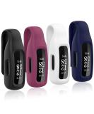Huadea 4-Pack Clip Case Compatible with Fitbit Inspire 2/Fitbit Inspire 3  Soft Silicone Clip Clasp Accessory Replacement for Fitbit Inspire 2/Inspire 3 (Black/White/Wine Red/Navy) - Buy Online on GoSupps.com