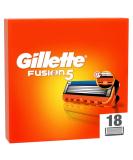 Gillette Fusion 5 razor blades for razors 18 replacement blades for wet razors for men with 5-blade Made in Germany 18 blades - Buy Online on GoSupps.com
