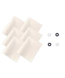 Natural Chamois Microfiber Cleaning Cloths for Eyeglasses & Screens - 6 Pack (6x8 inch) - Premium Lens Care - Buy Online on GoSupps.com