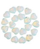 MAIBAOTA Opal Healing Crystals Gemstones Pocket Gifts Heart-Shaped Nature Spiritual Energy for Women Men Reiki Divination Balancing Yoga Meditation 10PCS - Buy Online on GoSupps.com